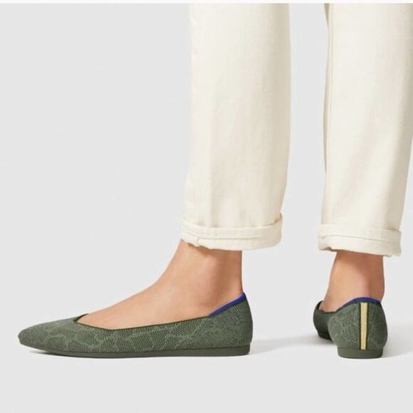 Rothy’s the point safari green size 9 woman’s flat shoes - Picture 1 of 12